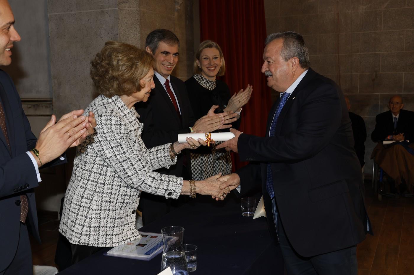 S.M. La Reina emérita Doña Sofía entrega a Pulpí el Premio Hispania Nostra 2023, a las buenas prácticas en la conservación del patrimonio cultural y natural a la Geoda de Pulpí